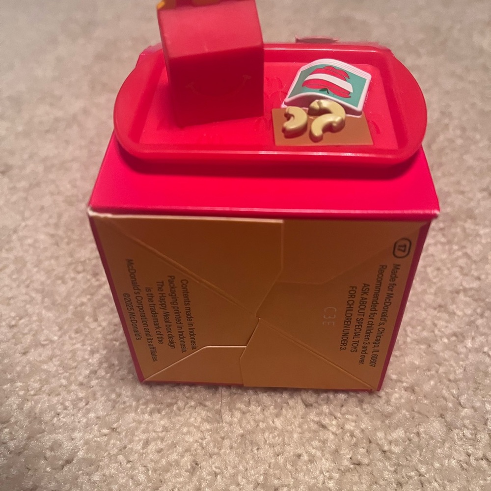 McDonald's Toy Happy meal and apple slices